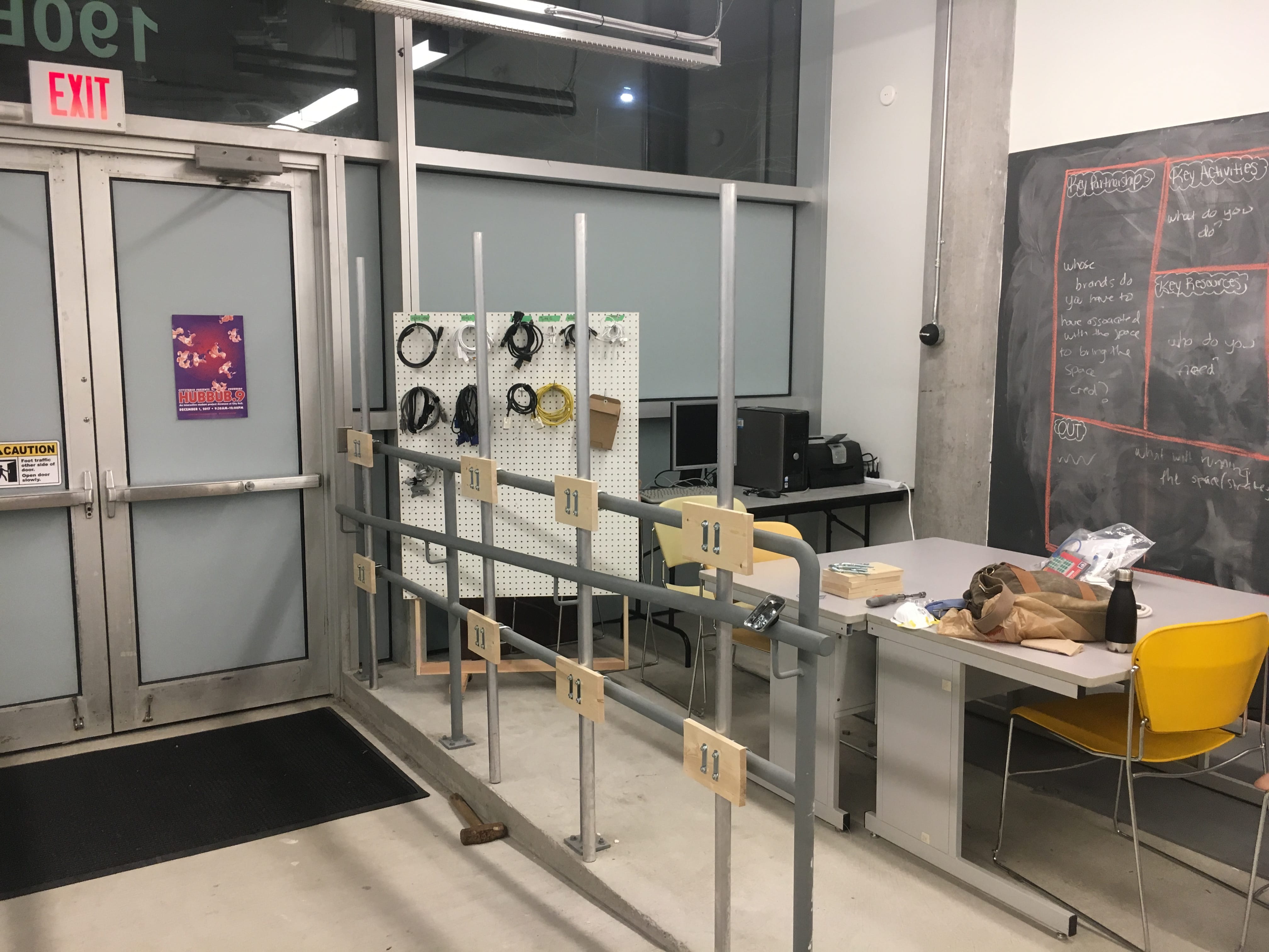 Image showcasing the non-permanent installation hardware